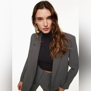 Aritzia Wilfred Generation Blazer in peppercorn grey size small- New